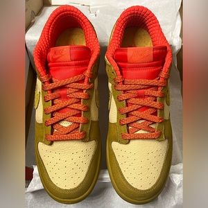 Nike Dunk Low Sesame Bronzine Picante Red